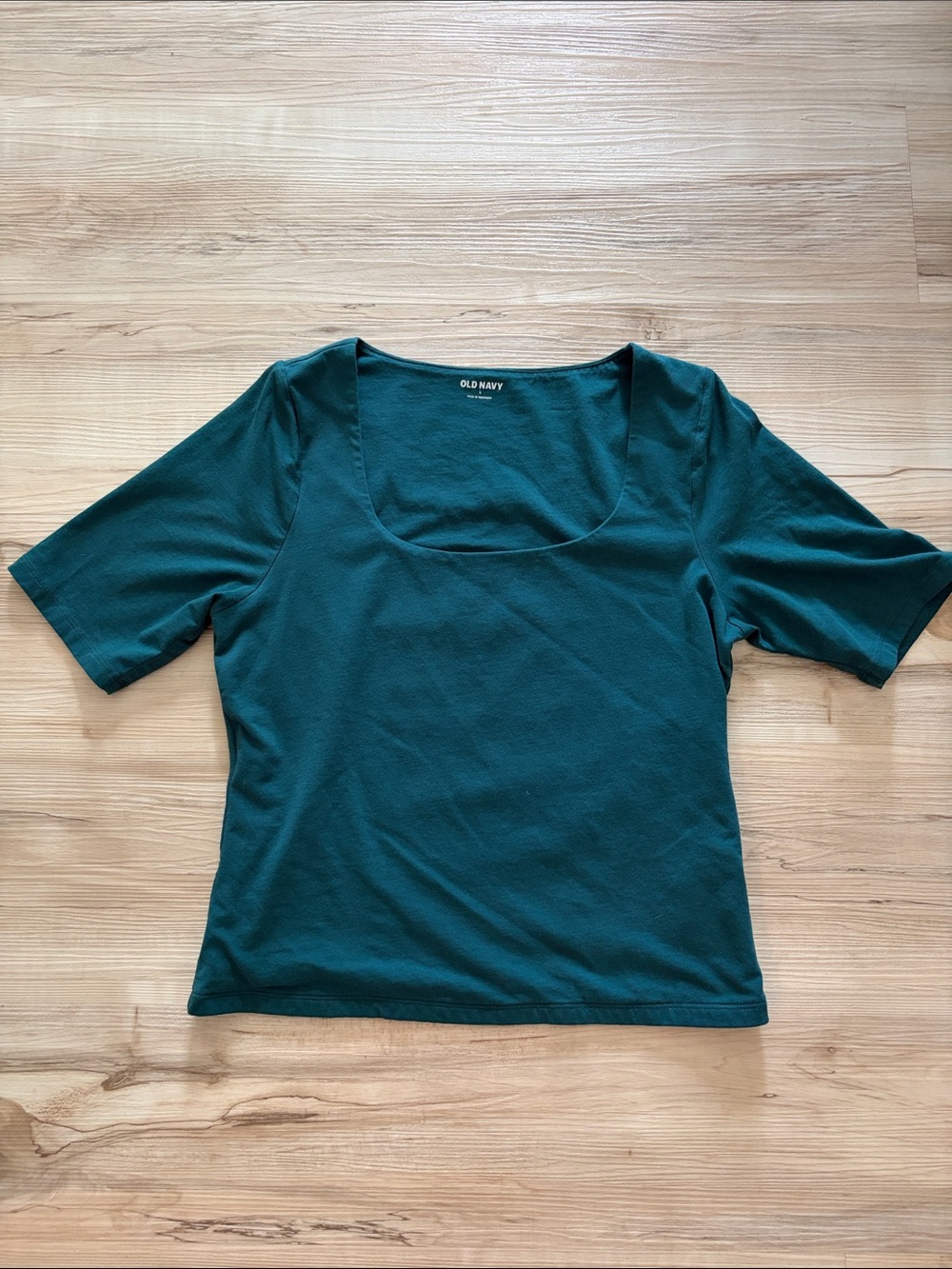 Old Navy Deep Teal Scoop Neck Short Sleeve Top